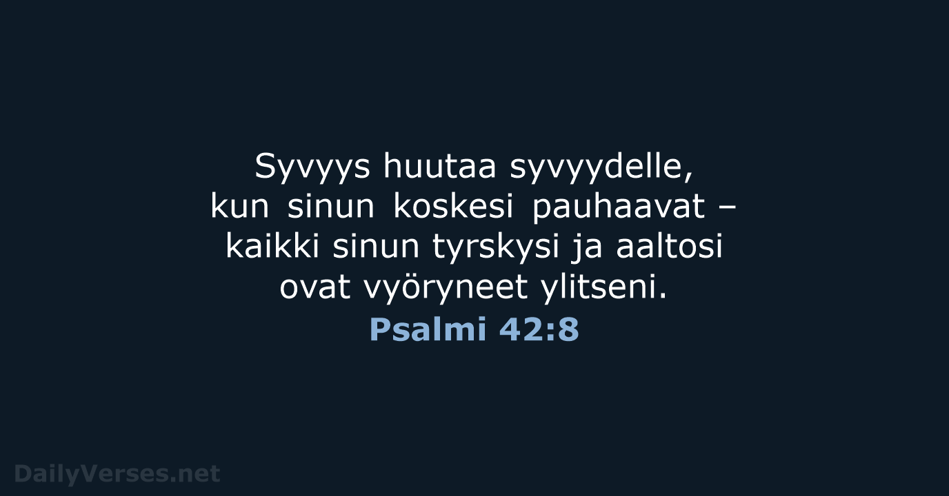 Psalmi 42:8 - KR92