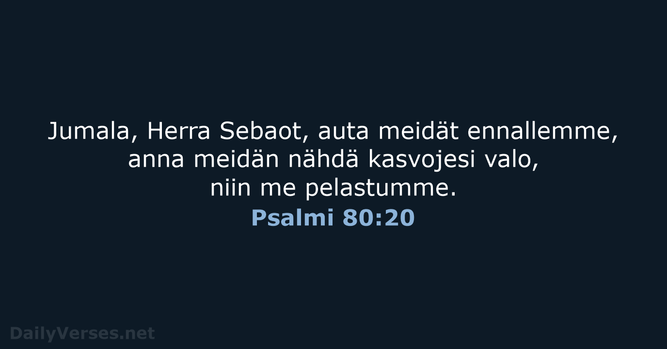 Psalmi 80:20 - KR92