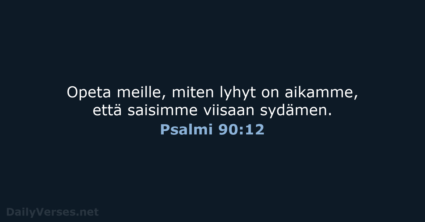 Psalmi 90:12 - KR92