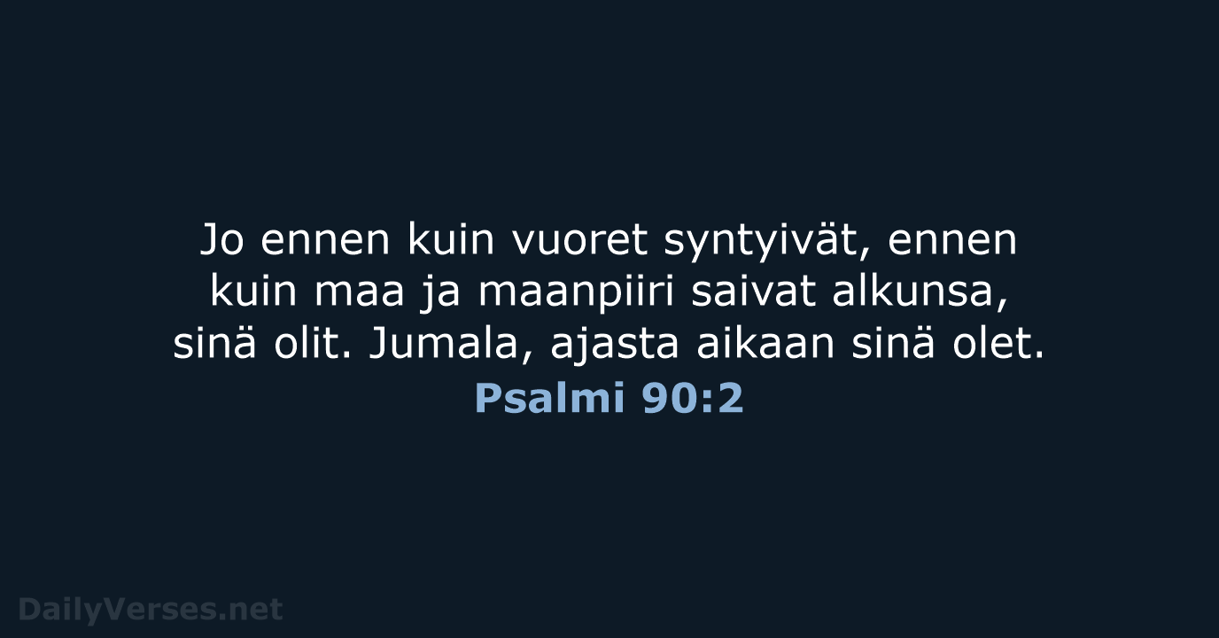 Psalmi 90:2 - KR92