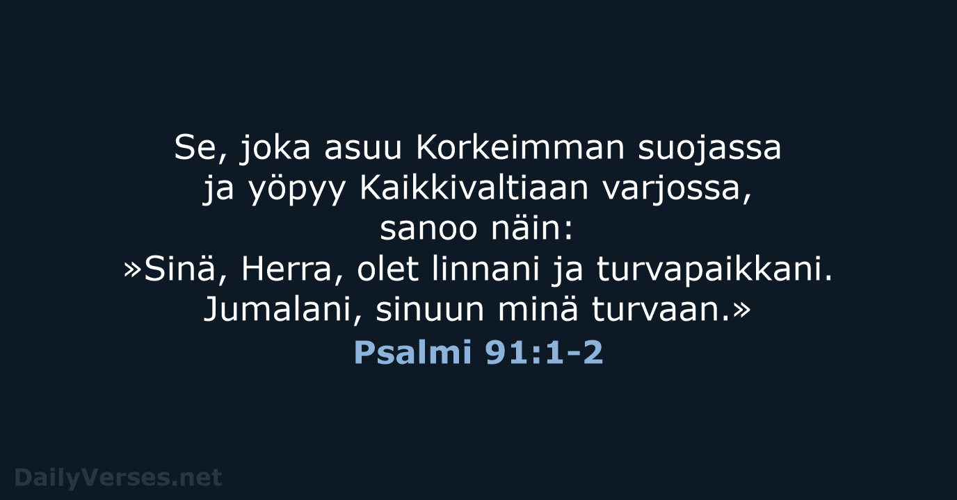 Psalmi 91:1-2 - KR92
