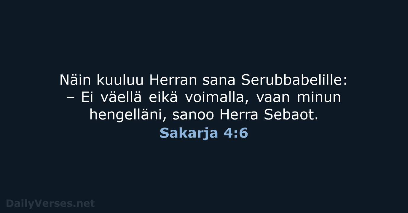 Sakarja 4:6 - KR92