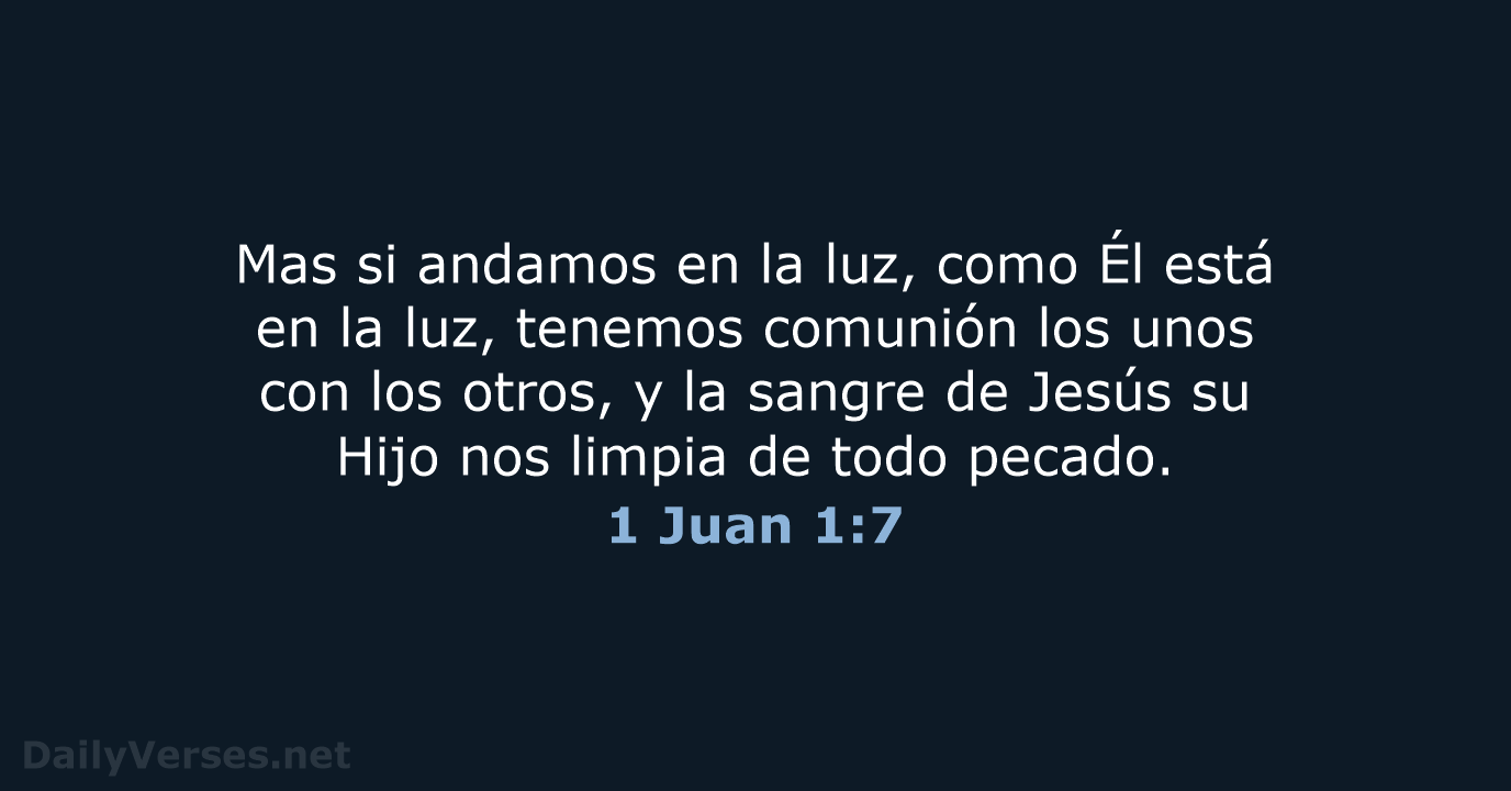 1 Juan 1:7 - LBLA