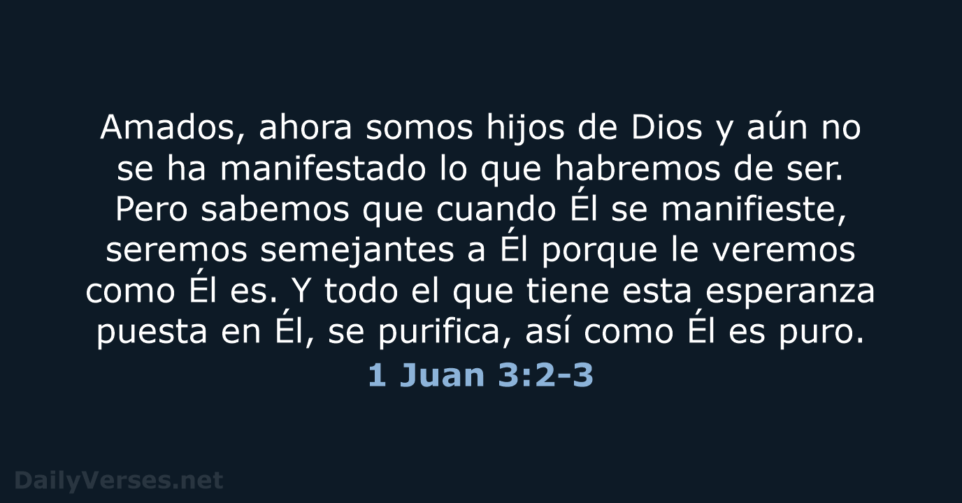 1 Juan 3:2-3 - LBLA
