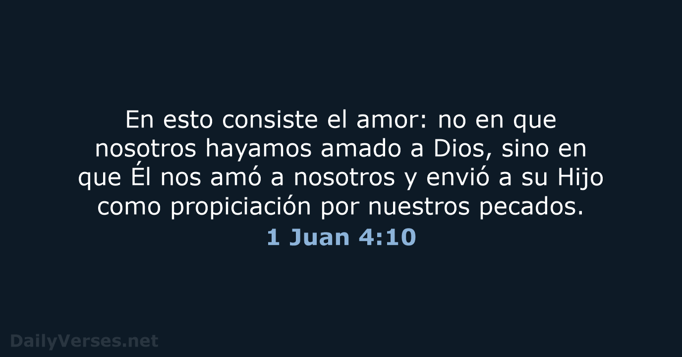 1 Juan 4:10 - LBLA