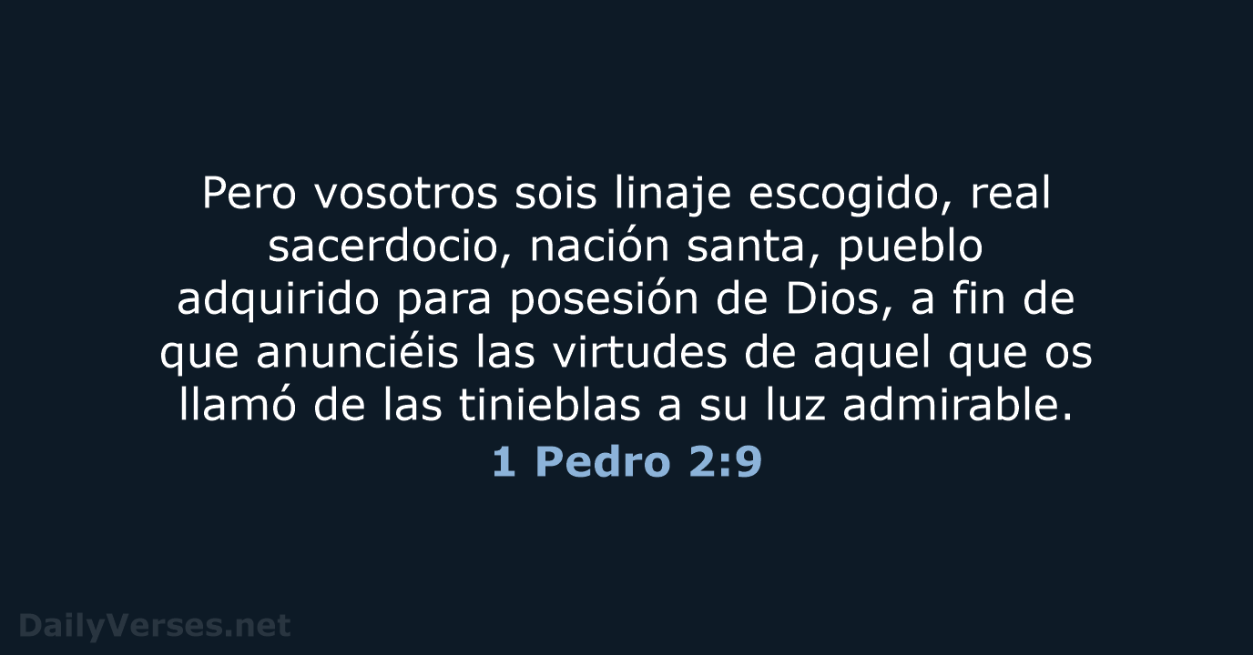 1 Pedro 2:9 - LBLA