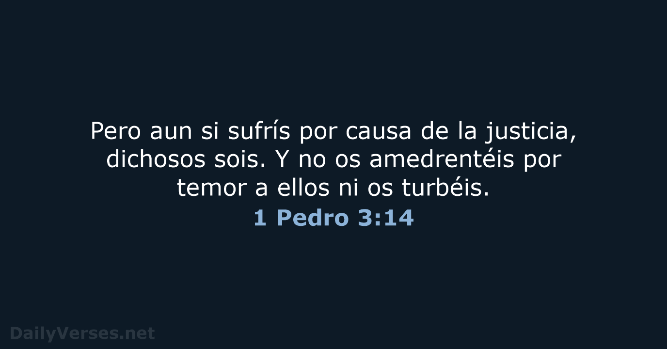 1 Pedro 3:14 - LBLA