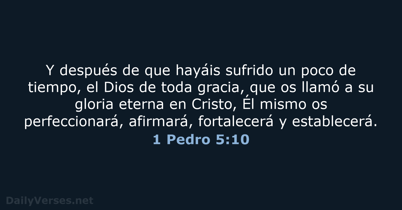 1 Pedro 5:10 - LBLA