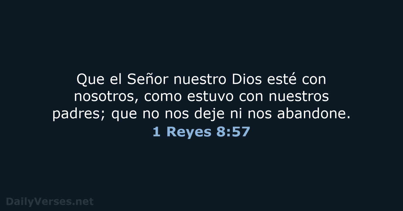 1 Reyes 8:57 - LBLA