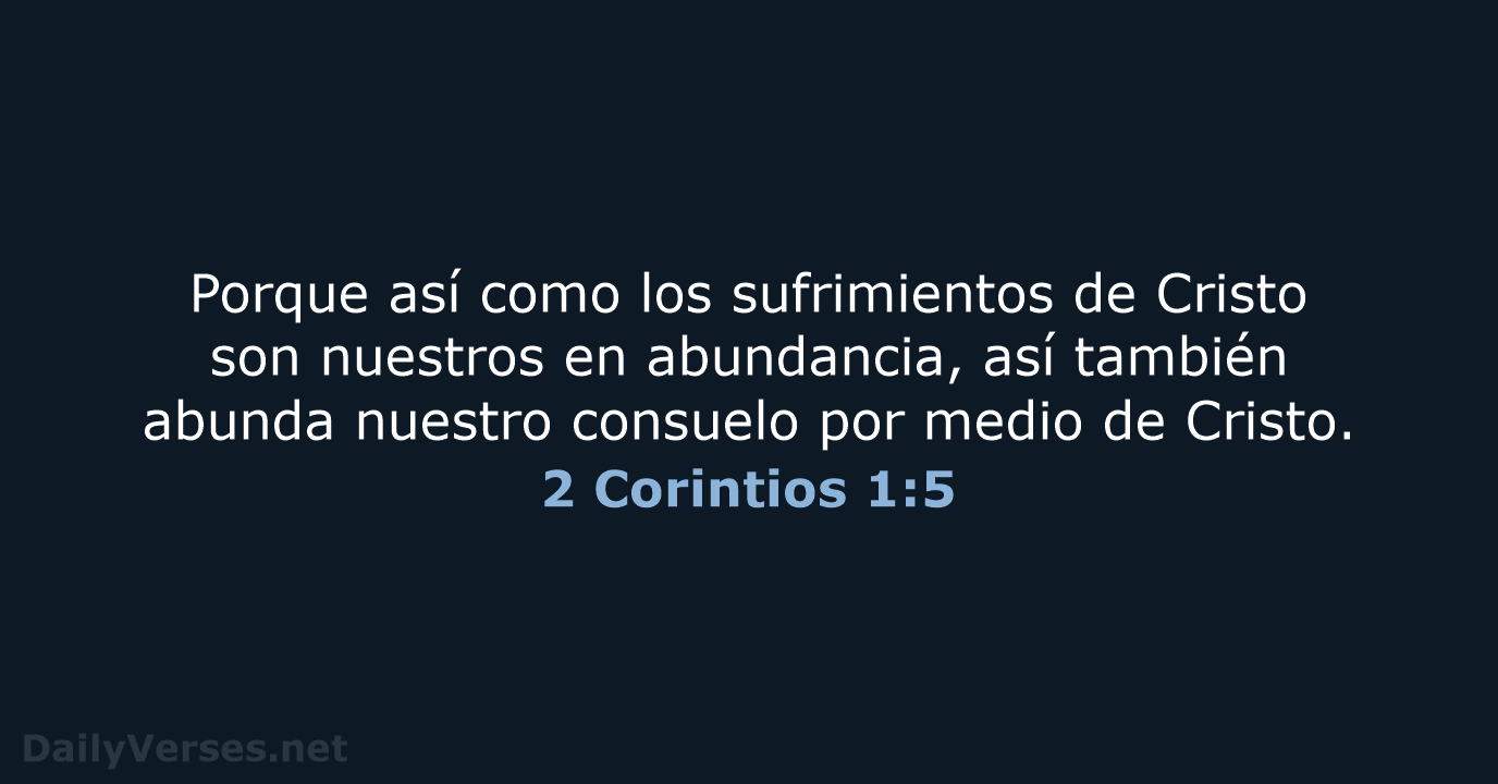 2 Corintios 1:5 - LBLA