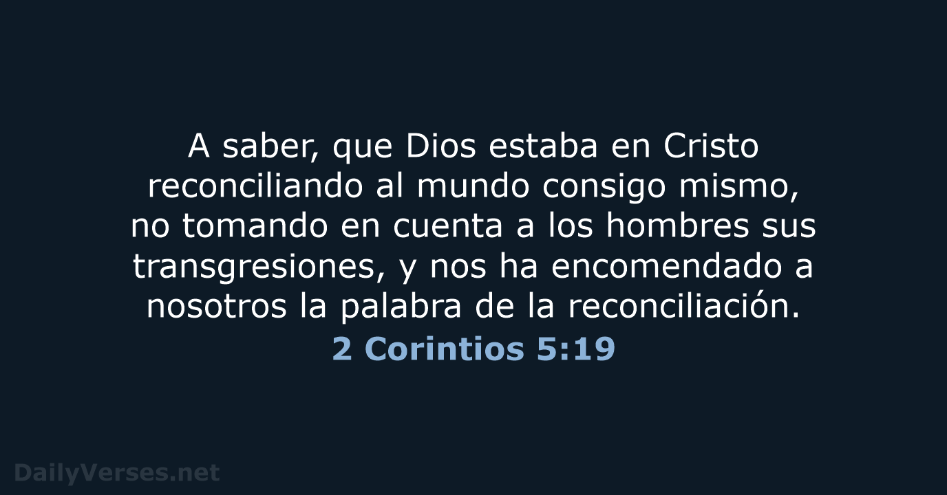 2 Corintios 5:19 - LBLA