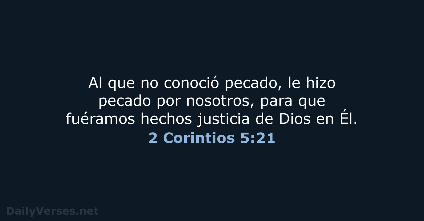 2 Corintios 5:21 - LBLA