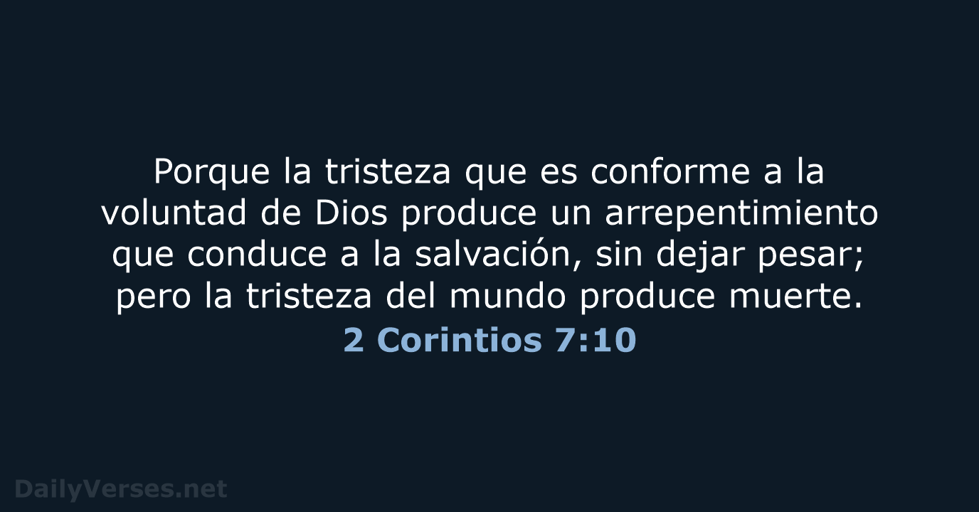 2 Corintios 7:10 - LBLA