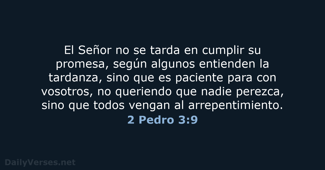 2 Pedro 3:9 - LBLA