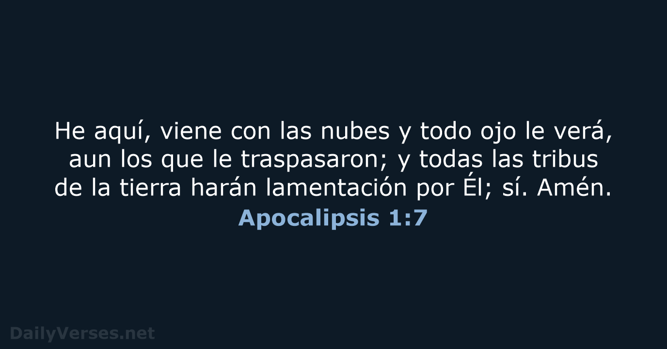 Apocalipsis 1:7 - LBLA