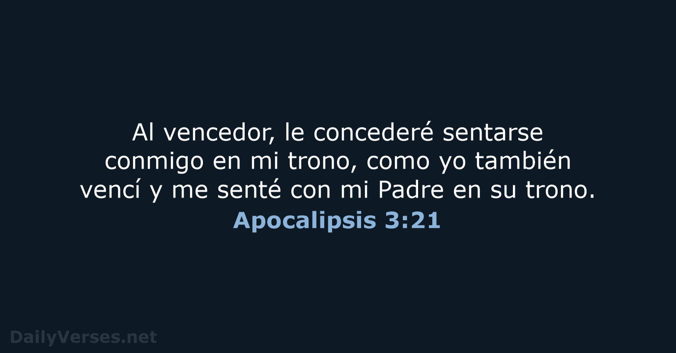 Apocalipsis 3:21 - LBLA