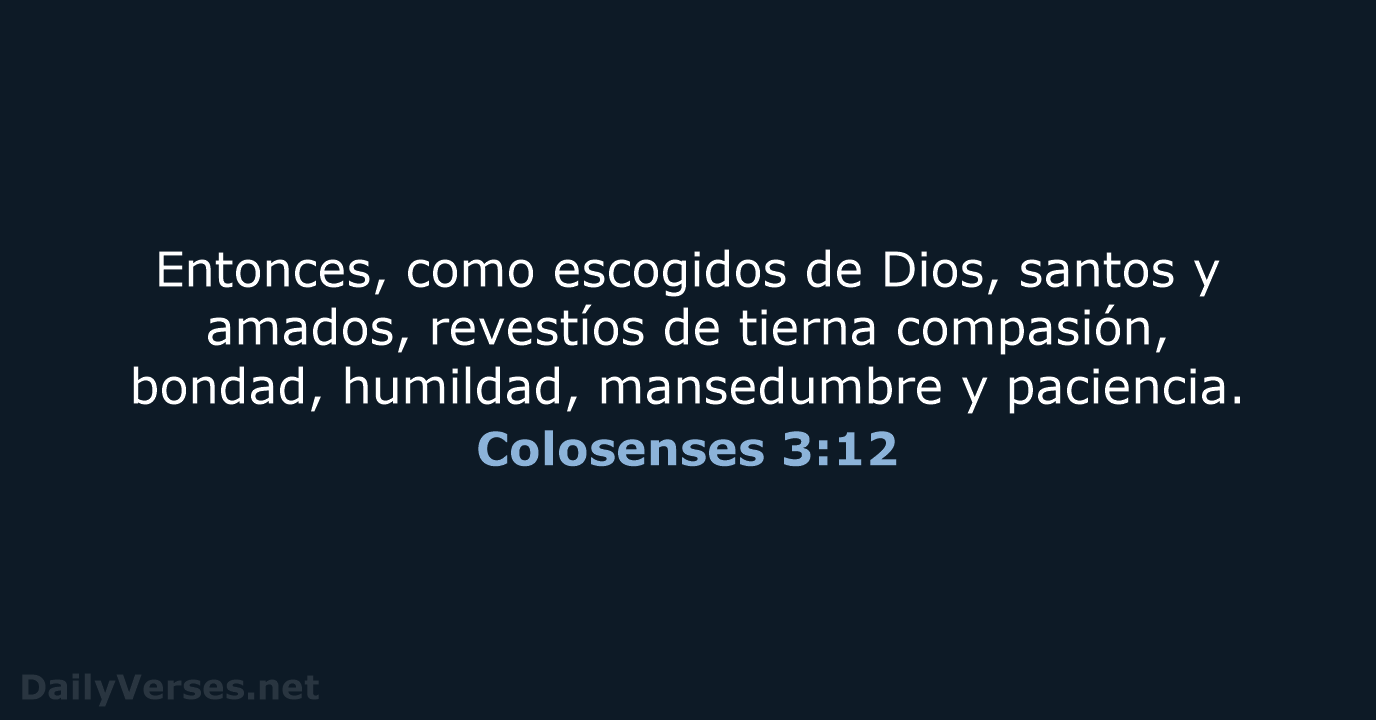 Colosenses 3:12 - LBLA