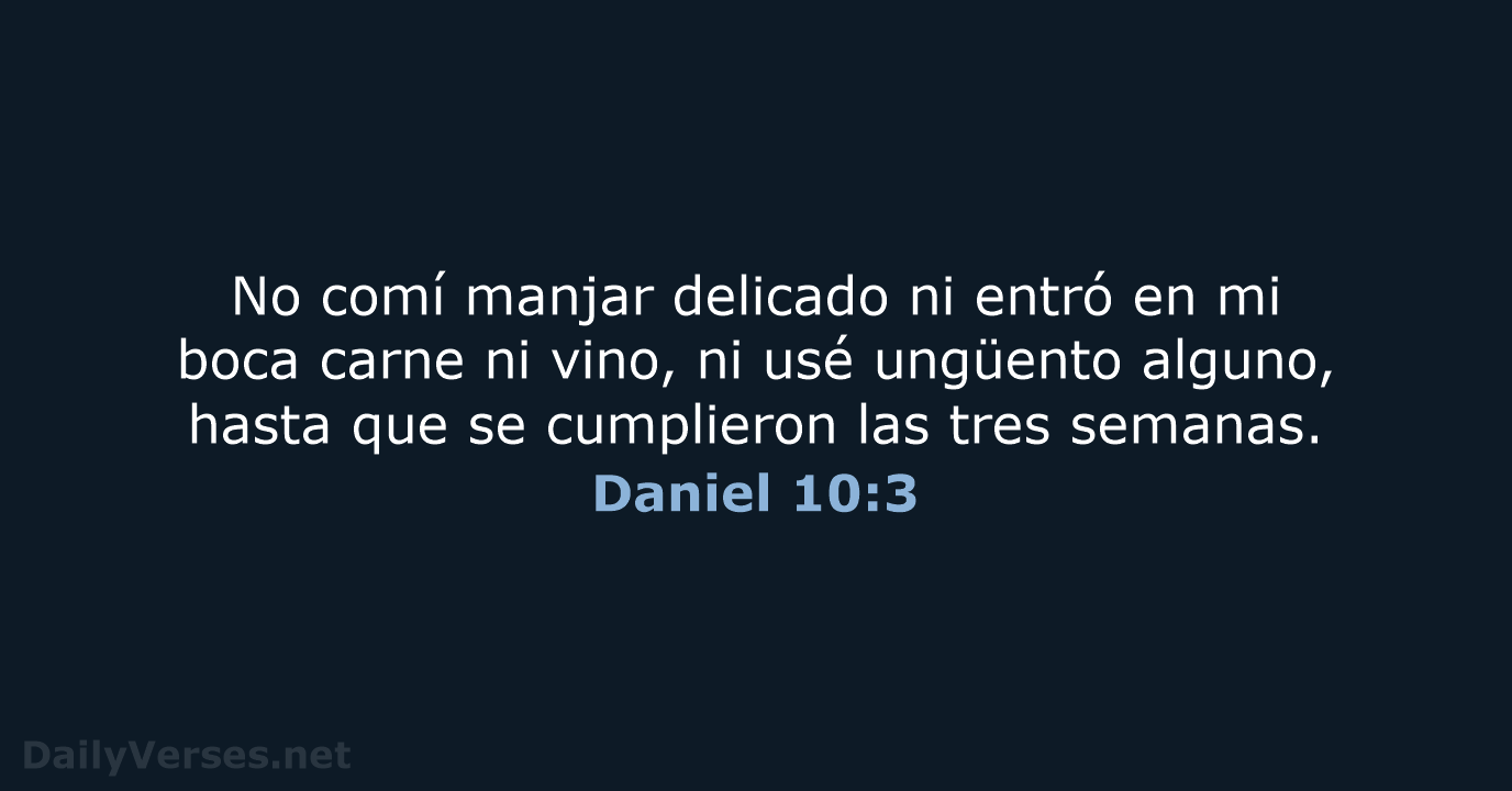 Daniel 10:3 - LBLA