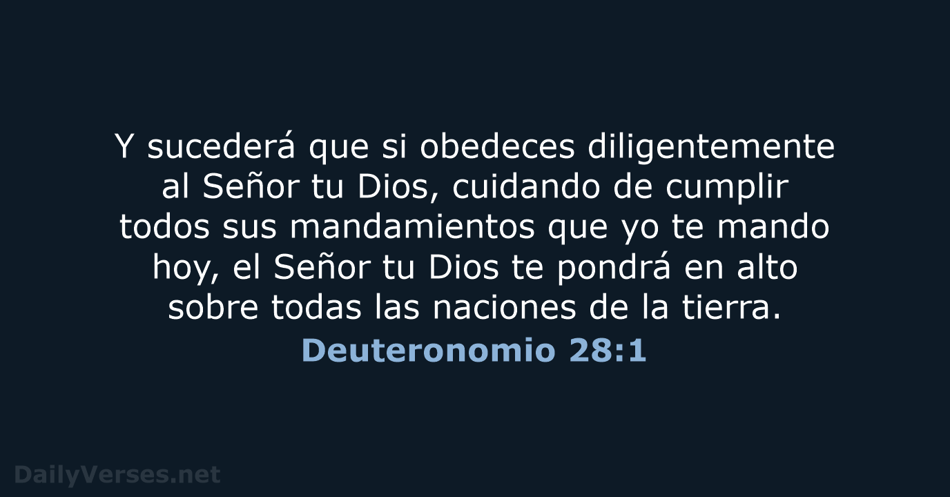 Deuteronomio 28:1 - LBLA