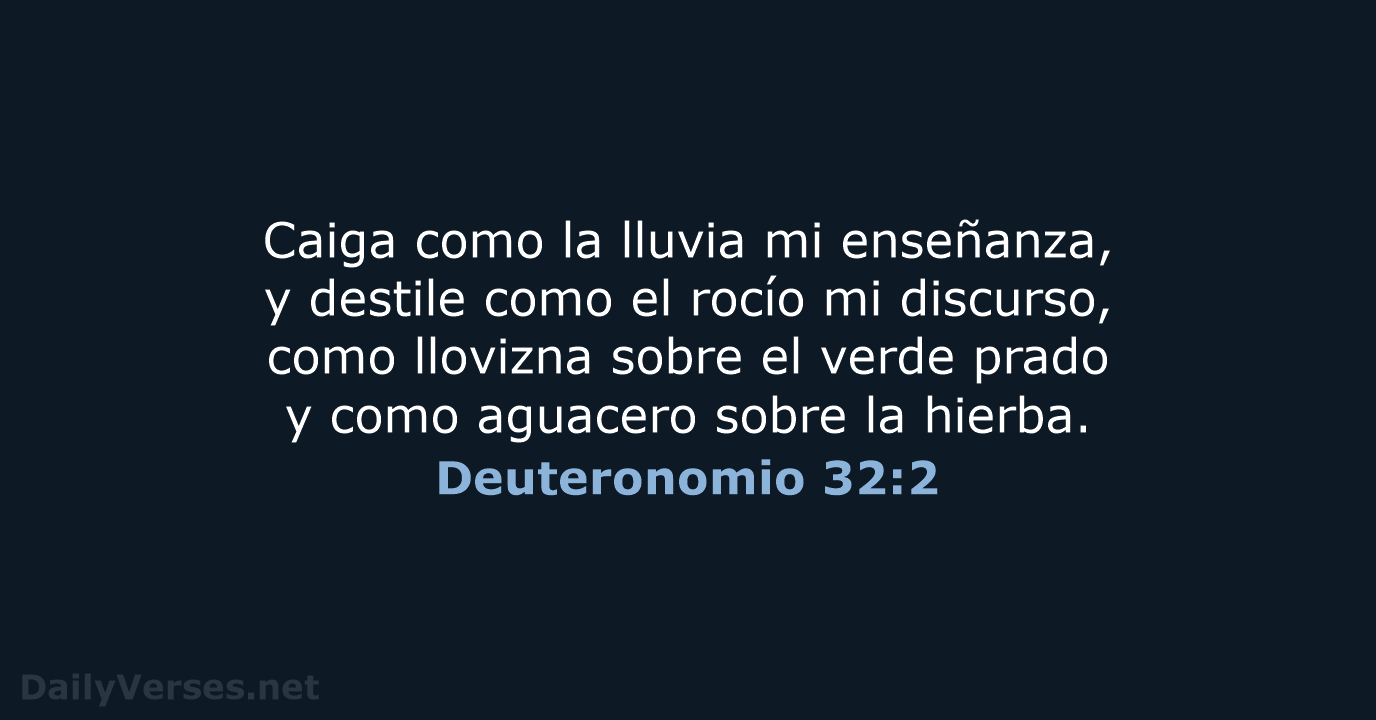 Deuteronomio 32:2 - LBLA
