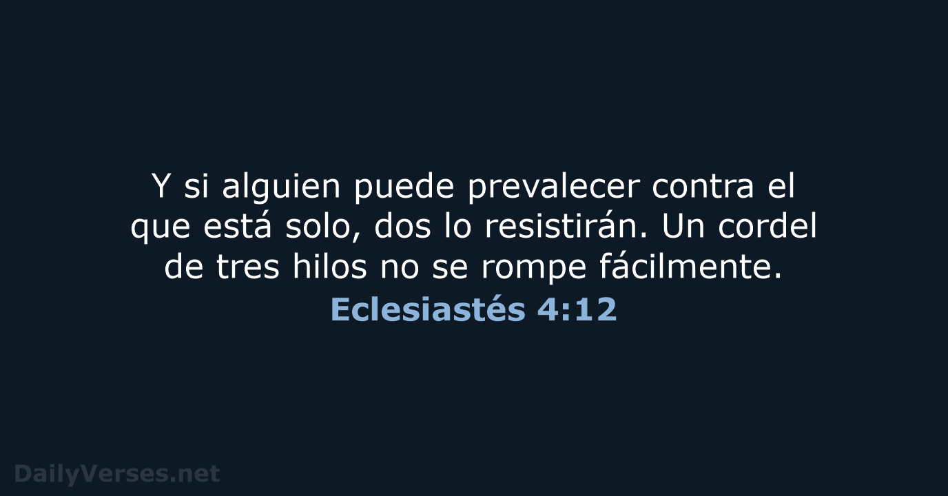 Eclesiastés 4:12 - LBLA