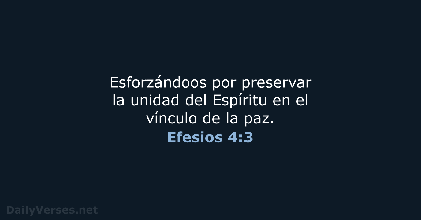 Efesios 4:3 - LBLA