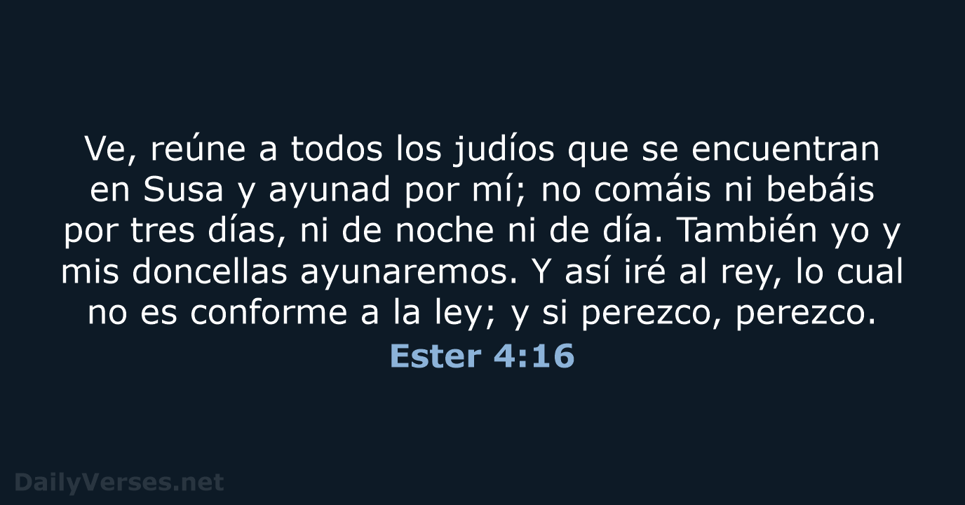 Ester 4:16 - LBLA