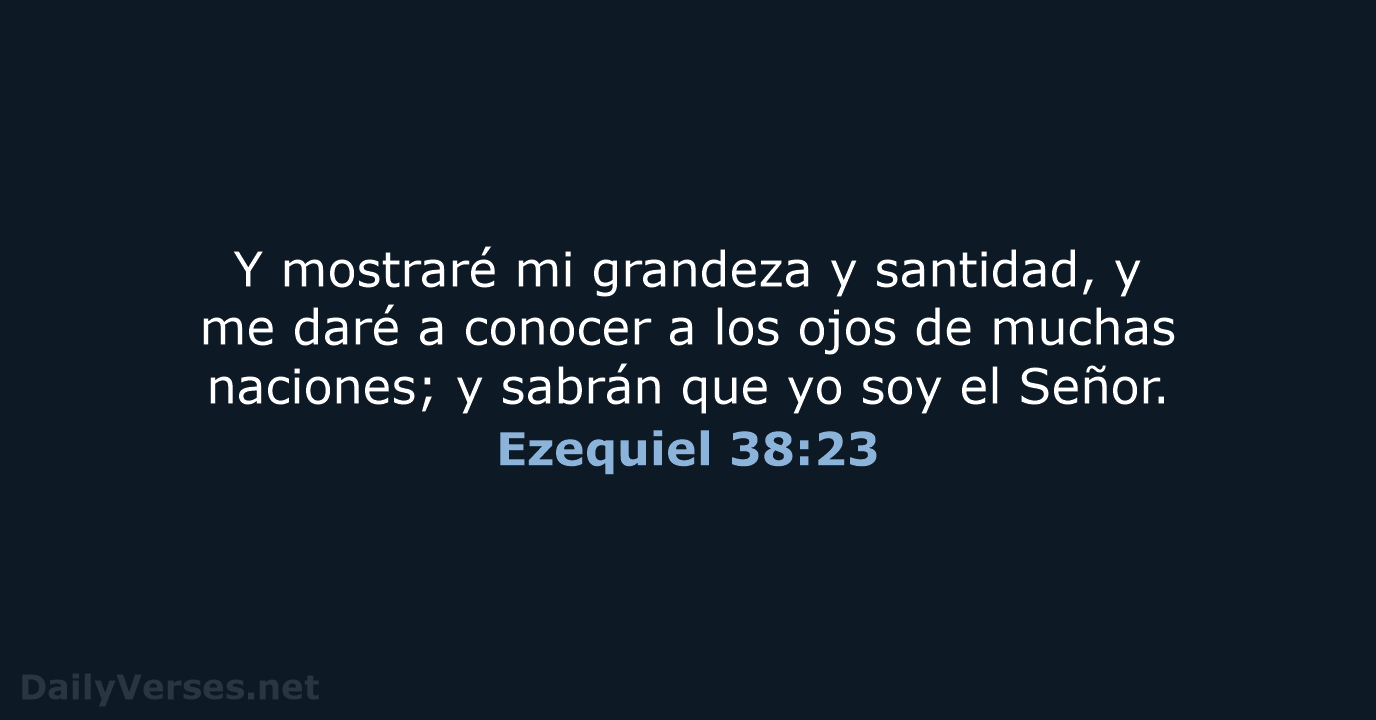 Ezequiel 38:23 - LBLA