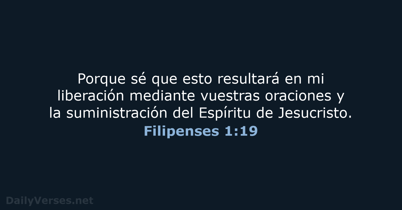 Filipenses 1:19 - LBLA