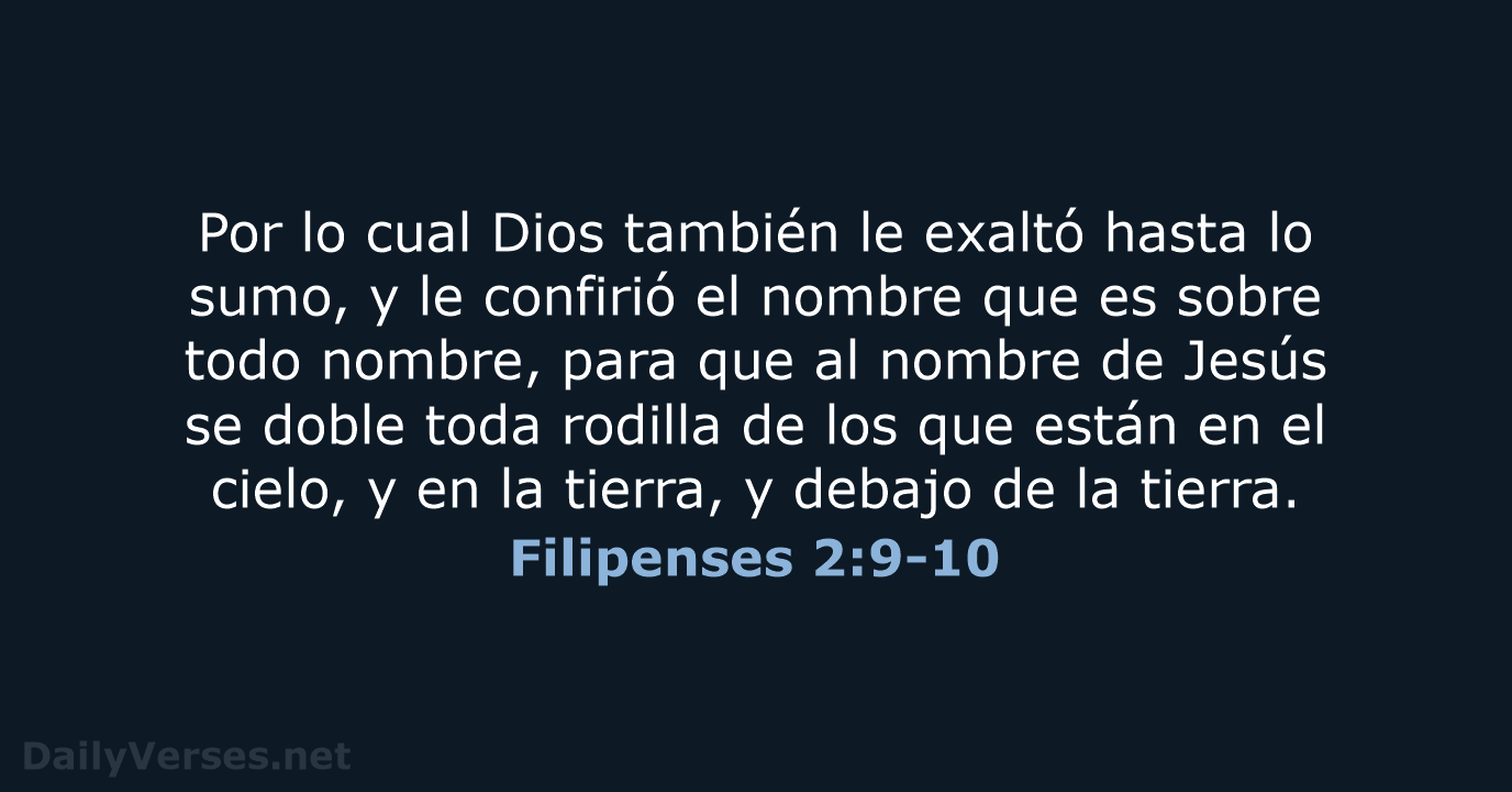 Filipenses 2:9-10 - LBLA