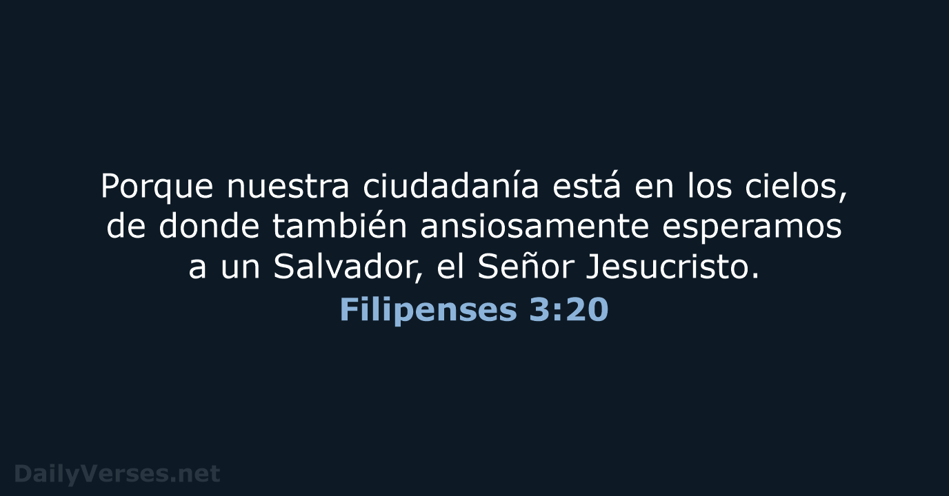 Filipenses 3:20 - LBLA