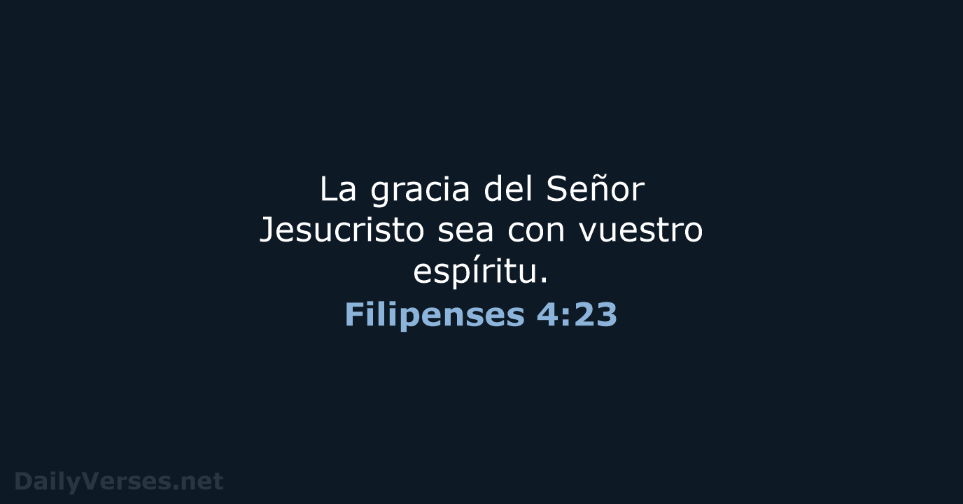 Filipenses 4:23 - LBLA