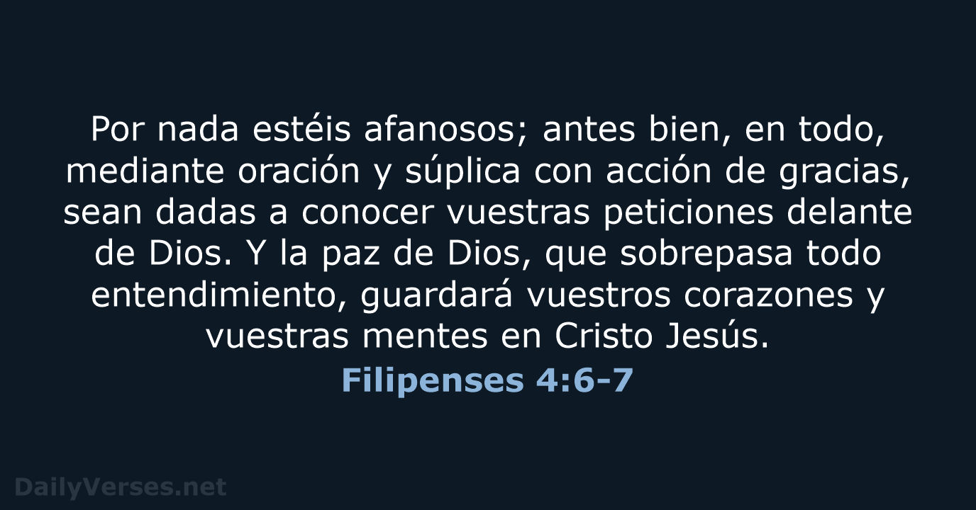 Filipenses 4:6-7 - LBLA