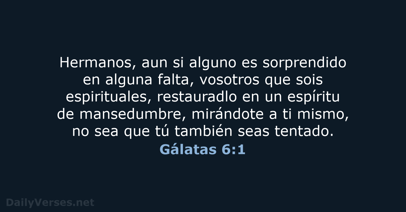 Gálatas 6:1 - LBLA
