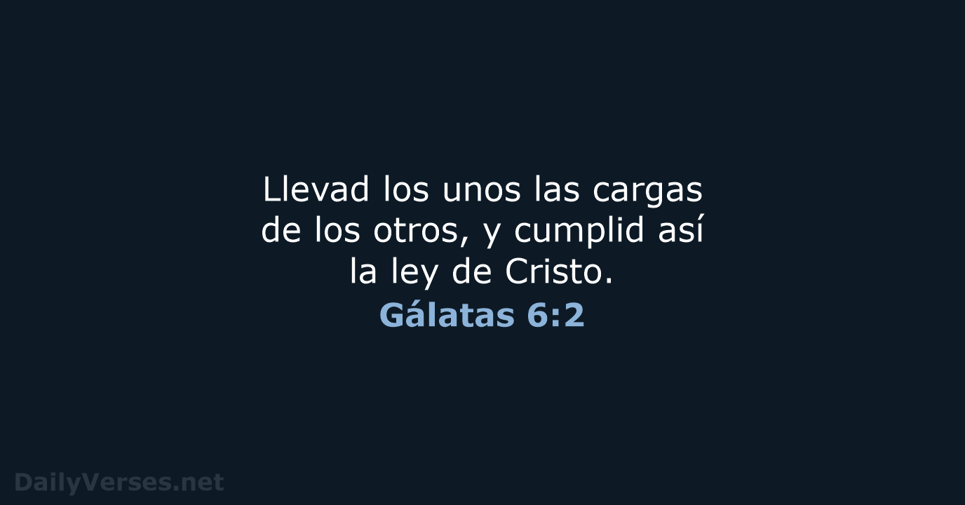 Gálatas 6:2 - LBLA