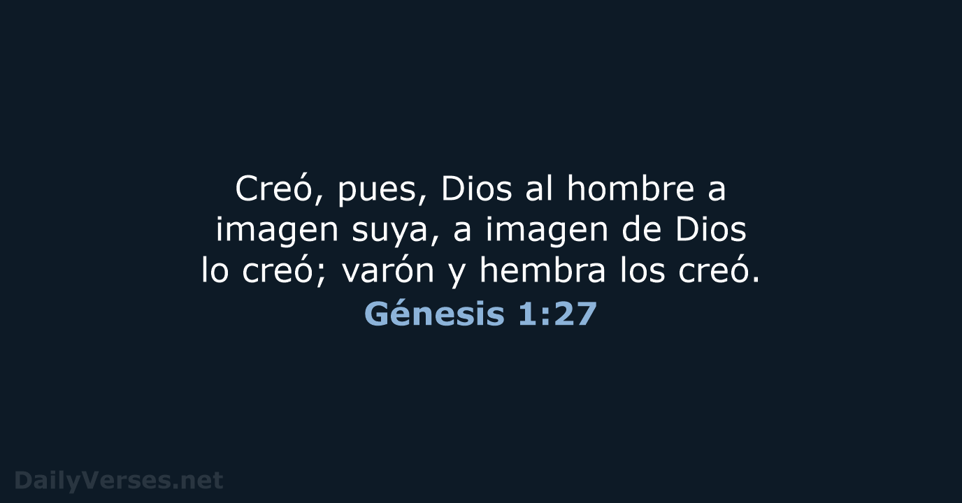 G nesis 1 27 Vers culo De La Biblia LBLA DailyVerses