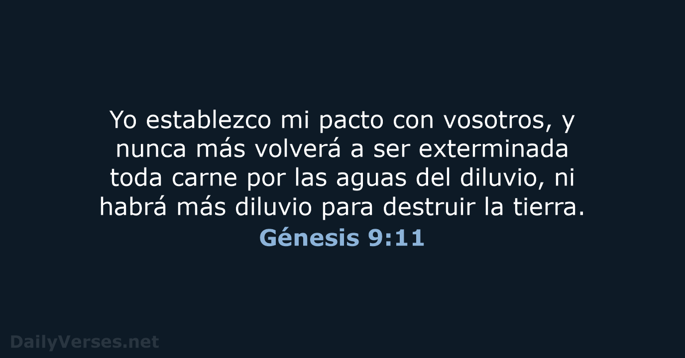 Génesis 9:11 - LBLA