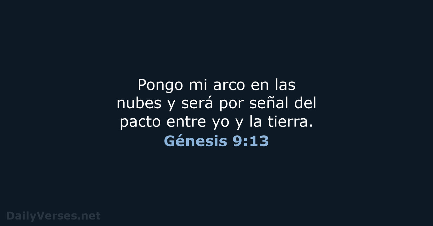 Génesis 9:13 - LBLA