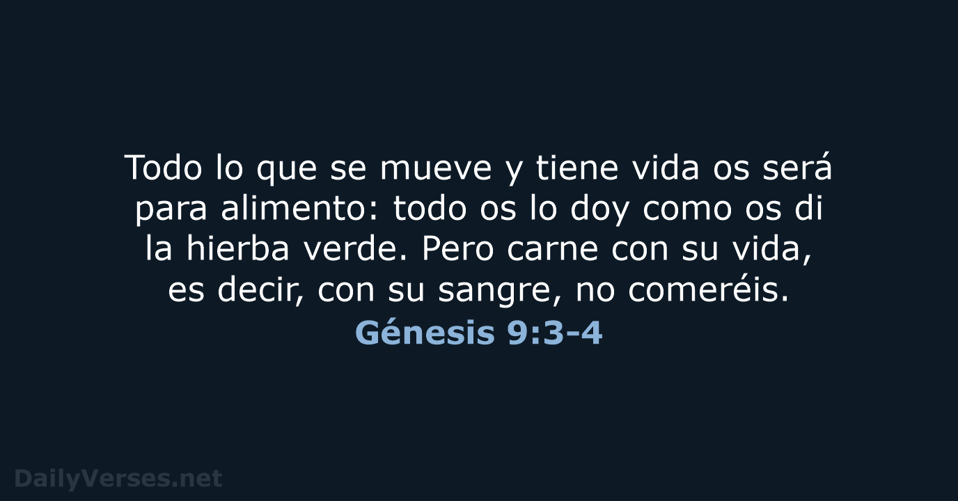 Génesis 9:3-4 - LBLA