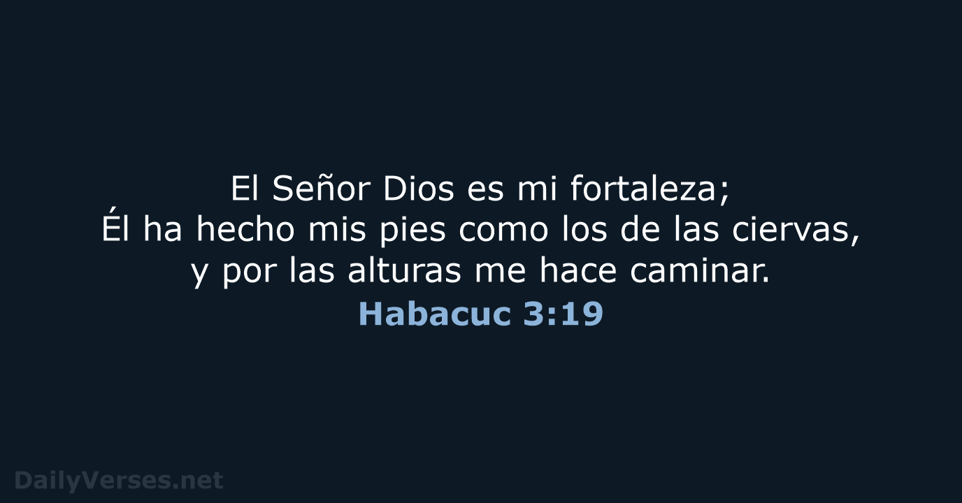 Habacuc 3:19 - LBLA