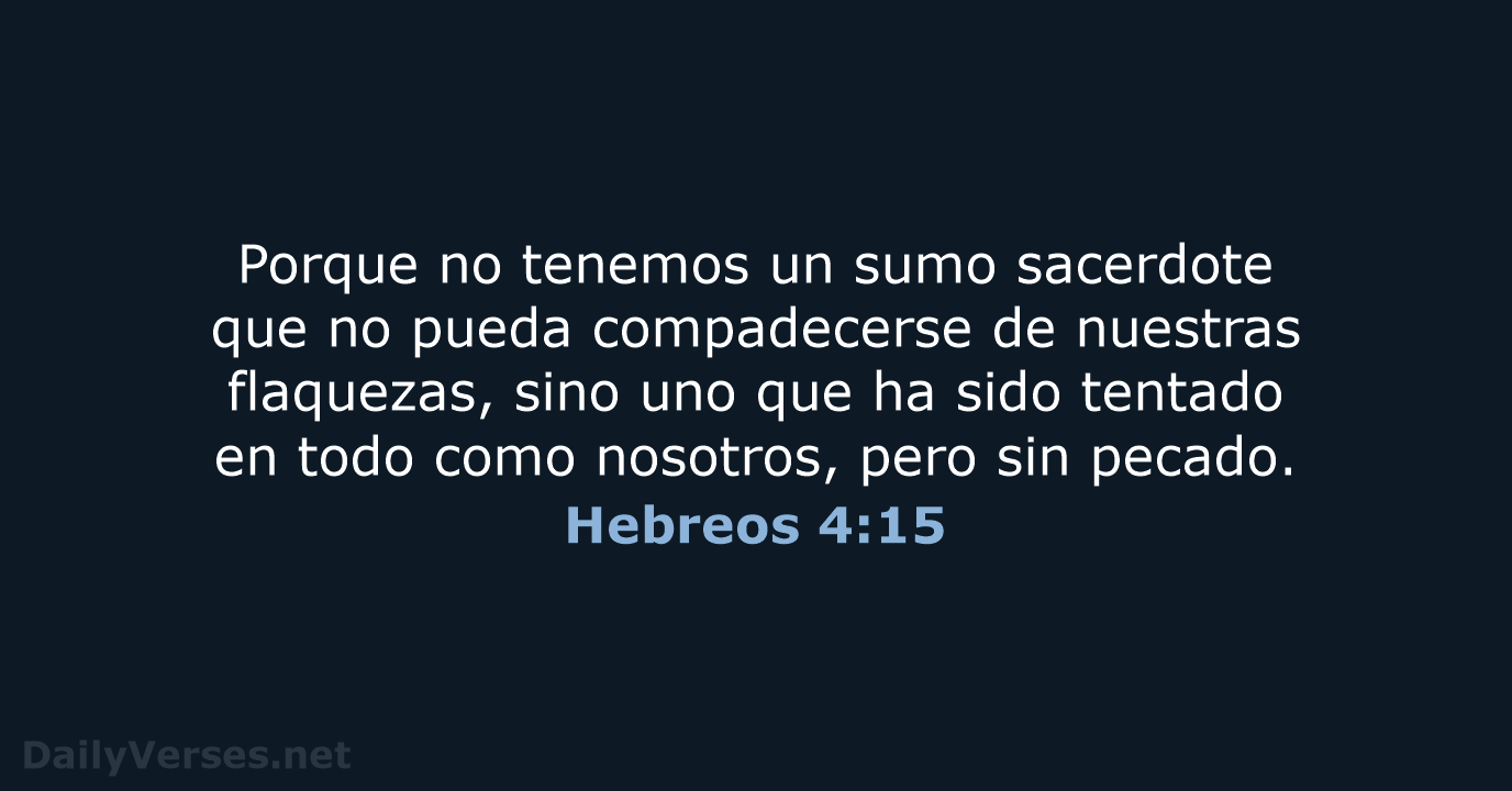 Hebreos 4:15 - LBLA