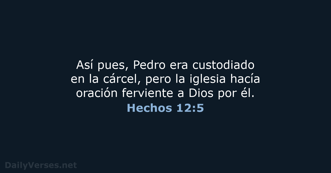 Hechos 12:5 - LBLA
