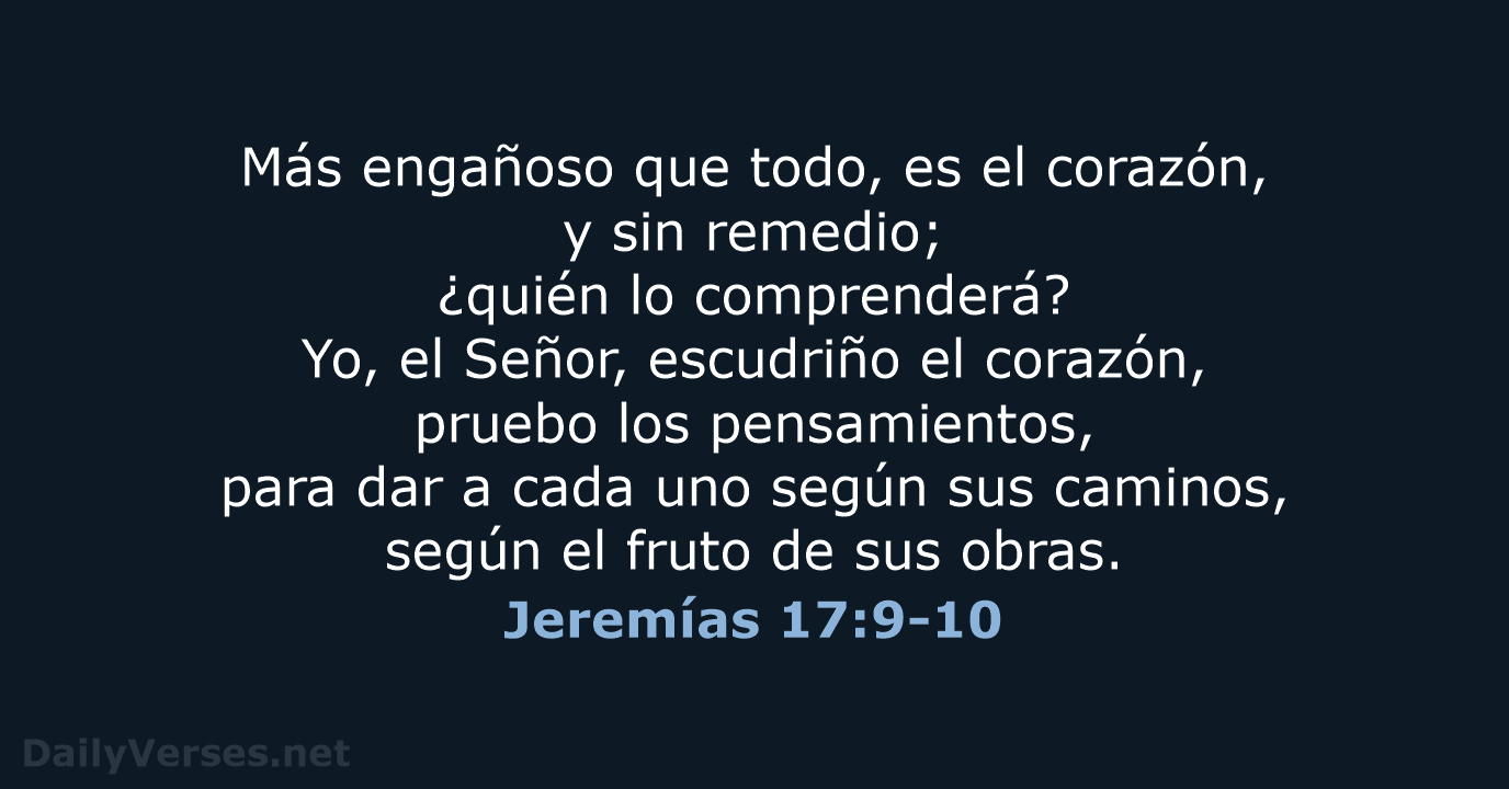Jeremías 17:9-10 - LBLA