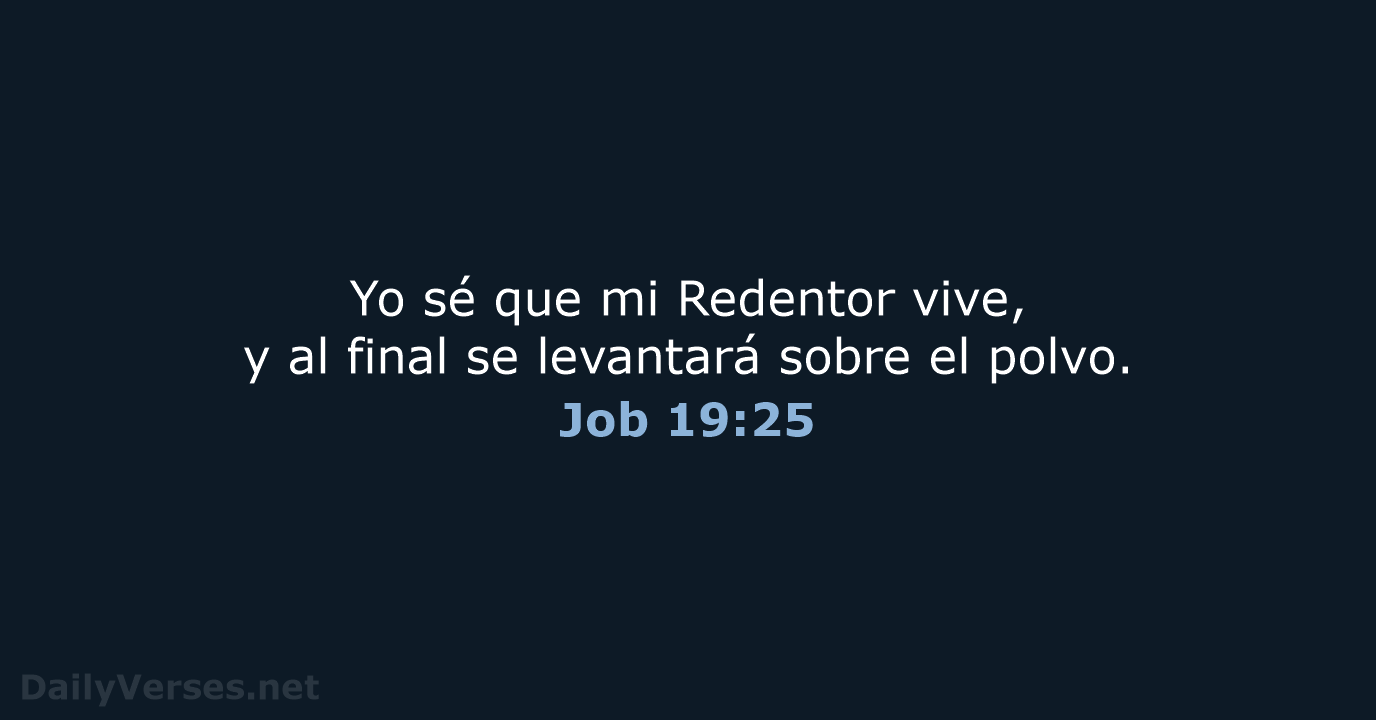 Job 19:25 - LBLA