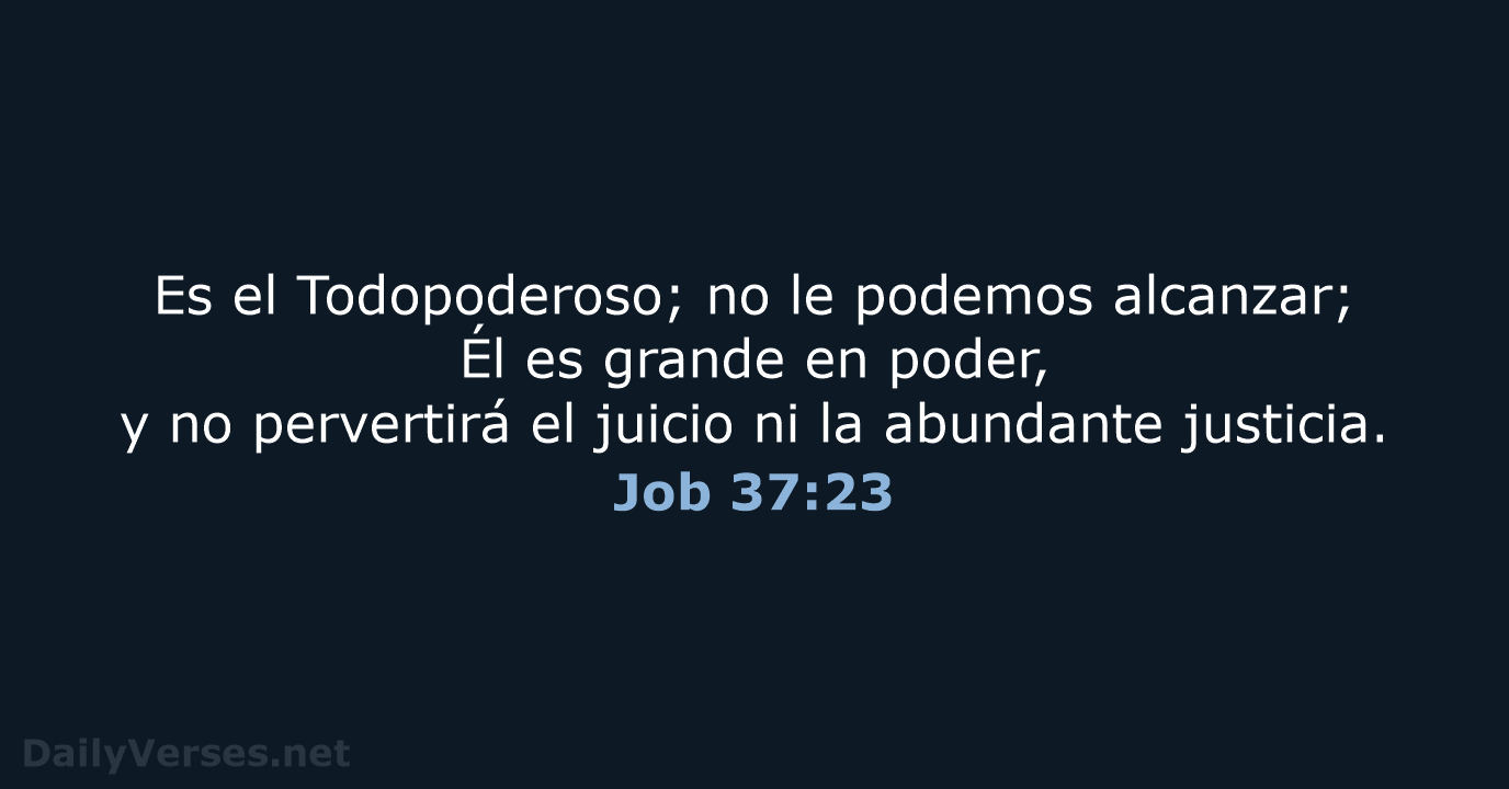 Job 37:23 - LBLA