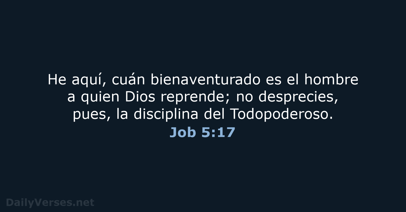 Job 5:17 - LBLA