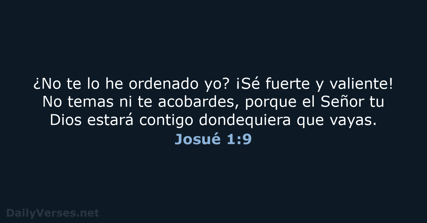 Josué 1:9 - LBLA