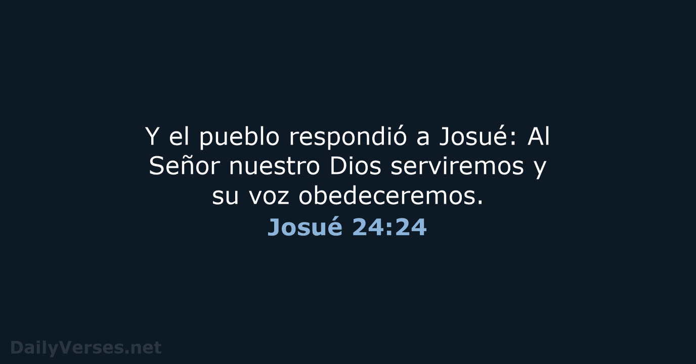 Josué 24:24 - LBLA