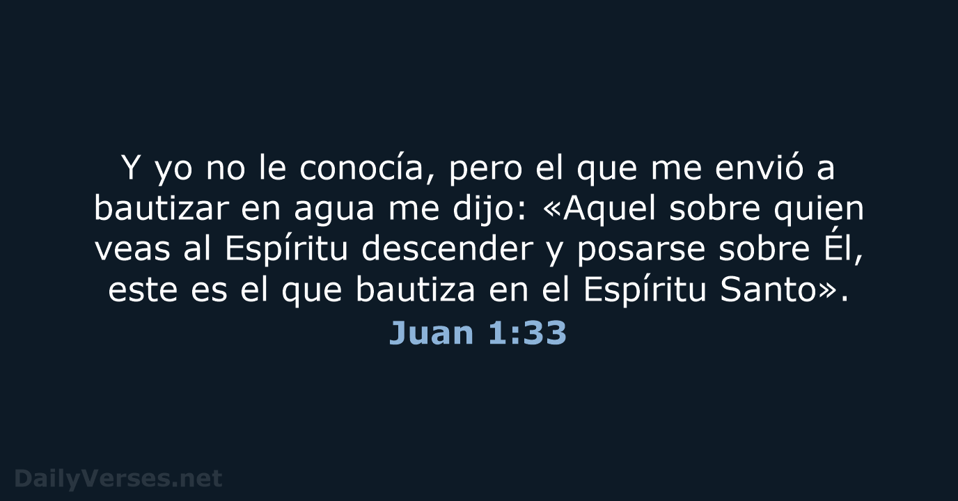 Juan 1:33 - LBLA