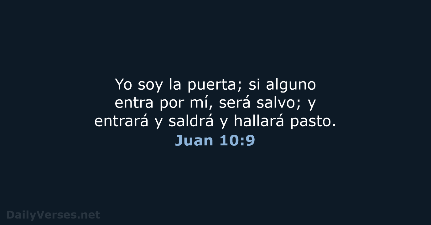 Juan 10:9 - LBLA